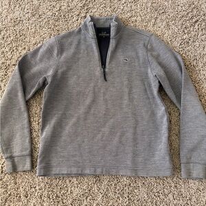 Vineyard Vines Boys' Gray Quarter-Zip Pullover